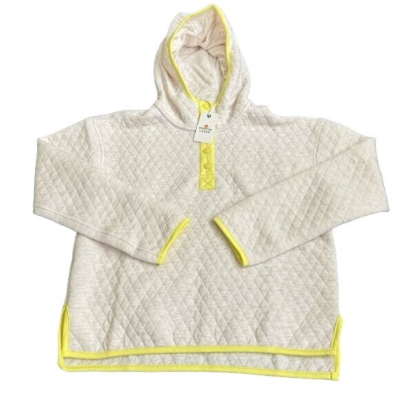 Marine Layer Tops - Marine Layer corbet snap hoodie oatmeal quilted size XS womens soft sweatshirt